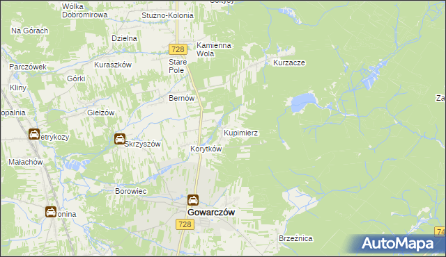 mapa Kupimierz, Kupimierz na mapie Targeo