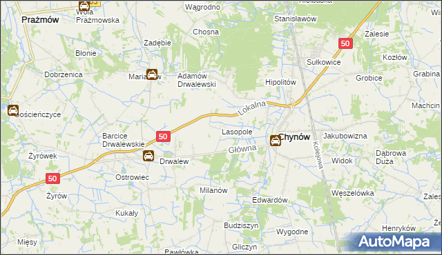 mapa Lasopole, Lasopole na mapie Targeo