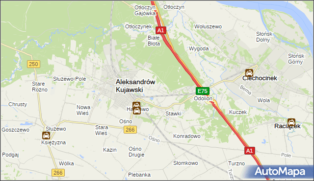 mapa Łazieniec, Łazieniec na mapie Targeo