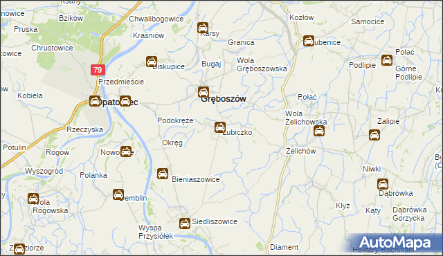 mapa Lubiczko, Lubiczko na mapie Targeo