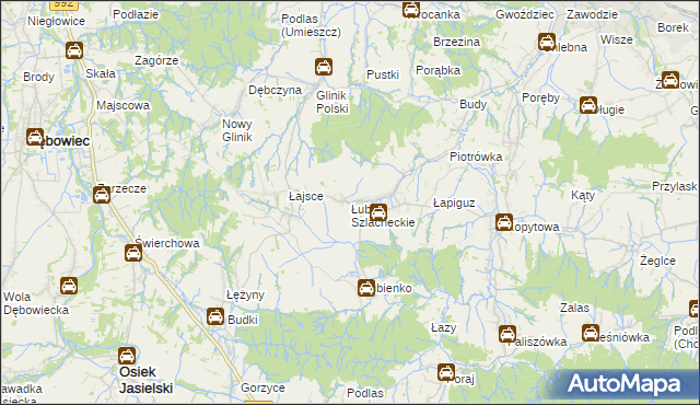 mapa Łubno Szlacheckie, Łubno Szlacheckie na mapie Targeo