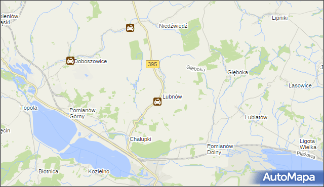 mapa Lubnów gmina Ziębice, Lubnów gmina Ziębice na mapie Targeo