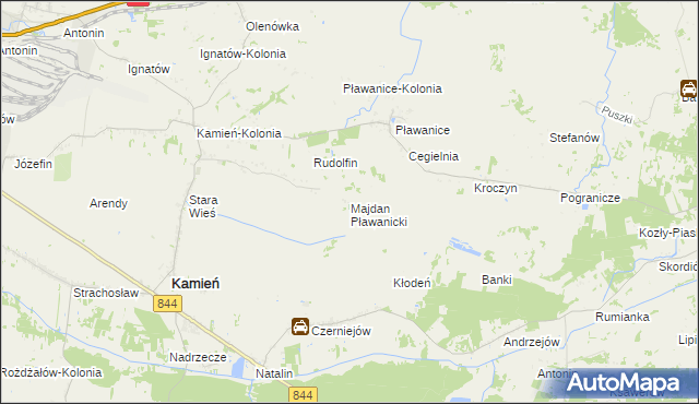 mapa Majdan Pławanicki, Majdan Pławanicki na mapie Targeo