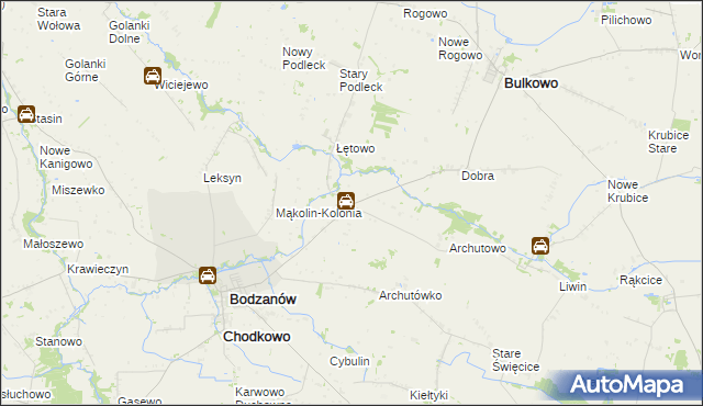 mapa Mąkolin, Mąkolin na mapie Targeo