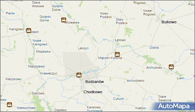 mapa Mąkolin-Kolonia, Mąkolin-Kolonia na mapie Targeo