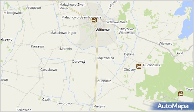 mapa Mąkownica, Mąkownica na mapie Targeo