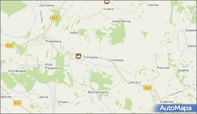 mapa Marianówka gmina Dębowa Kłoda, Marianówka gmina Dębowa Kłoda na mapie Targeo