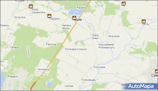 mapa Maruszewiec, Maruszewiec na mapie Targeo