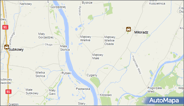 mapa Mątowy Małe, Mątowy Małe na mapie Targeo