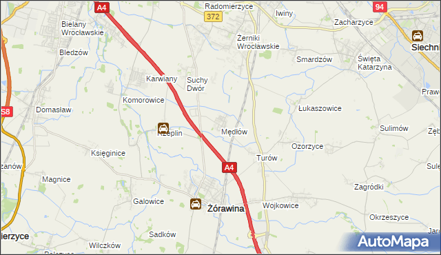 mapa Mędłów, Mędłów na mapie Targeo