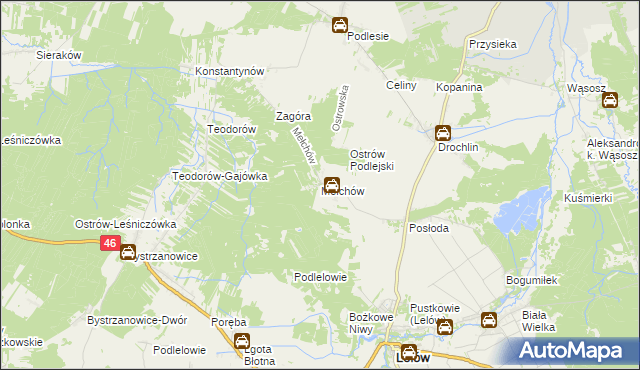mapa Mełchów, Mełchów na mapie Targeo