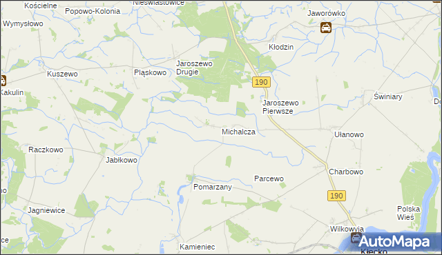 mapa Michalcza, Michalcza na mapie Targeo