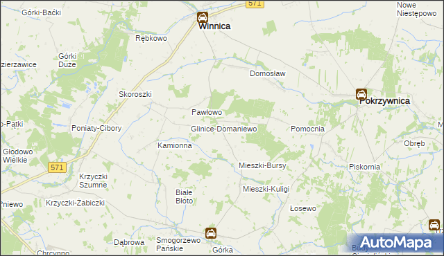 mapa Mieszki-Leśniki, Mieszki-Leśniki na mapie Targeo