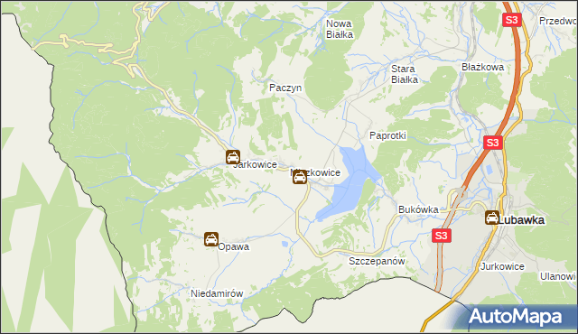 mapa Miszkowice, Miszkowice na mapie Targeo