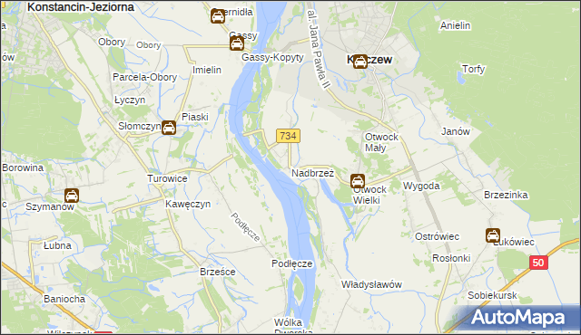 mapa Nadbrzeż, Nadbrzeż na mapie Targeo