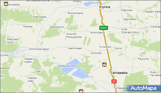 mapa Niemirówek-Kolonia, Niemirówek-Kolonia na mapie Targeo