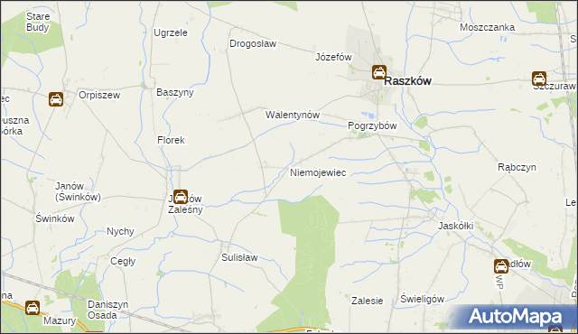 mapa Niemojewiec, Niemojewiec na mapie Targeo