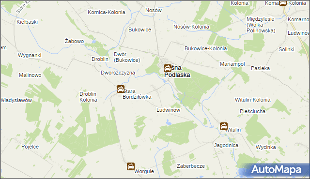 mapa Nowa Bordziłówka, Nowa Bordziłówka na mapie Targeo