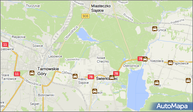 mapa Nowe Chechło, Nowe Chechło na mapie Targeo