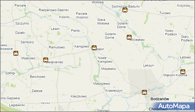 mapa Nowe Kanigowo, Nowe Kanigowo na mapie Targeo