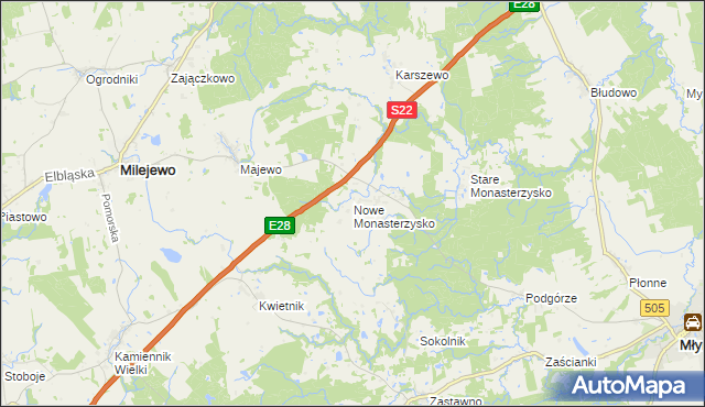 mapa Nowe Monasterzysko, Nowe Monasterzysko na mapie Targeo