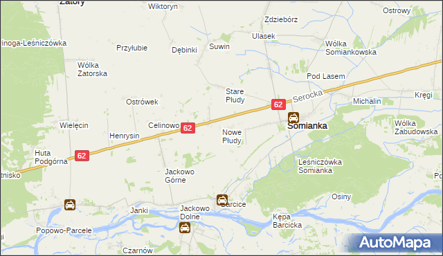 mapa Nowe Płudy, Nowe Płudy na mapie Targeo