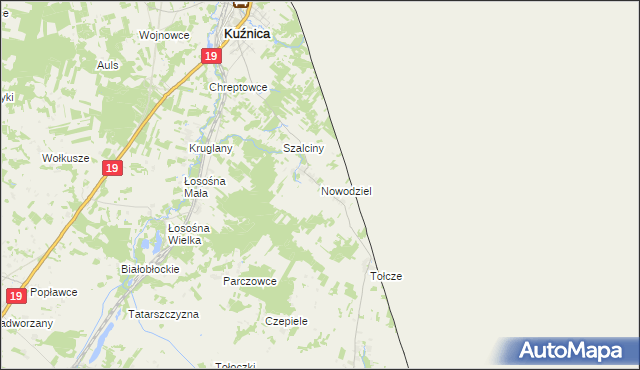 mapa Nowodziel, Nowodziel na mapie Targeo