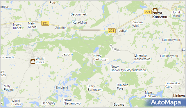 mapa Nowy Barkoczyn, Nowy Barkoczyn na mapie Targeo