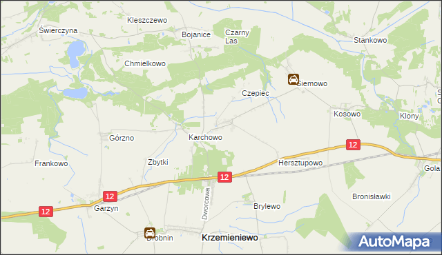 mapa Nowy Belęcin, Nowy Belęcin na mapie Targeo