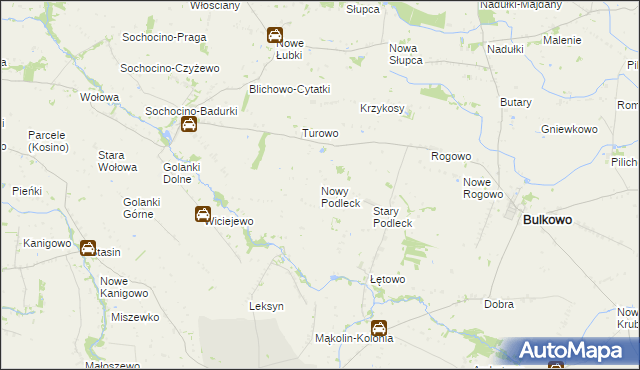 mapa Nowy Podleck, Nowy Podleck na mapie Targeo