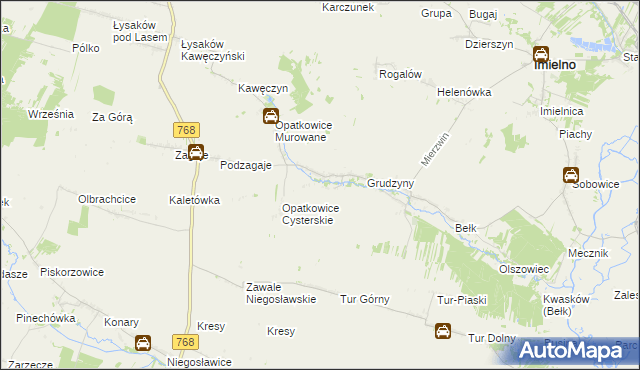 mapa Opatkowice Pojałowskie, Opatkowice Pojałowskie na mapie Targeo