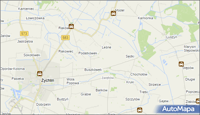 mapa Orątki Górne, Orątki Górne na mapie Targeo