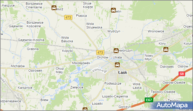 mapa Orchów, Orchów na mapie Targeo