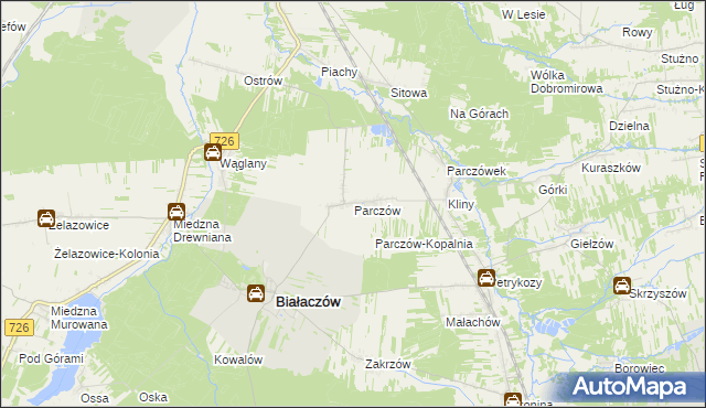 mapa Parczów, Parczów na mapie Targeo