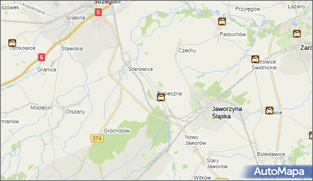 mapa Pasieczna, Pasieczna na mapie Targeo