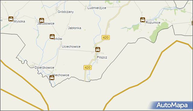 mapa Pilszcz, Pilszcz na mapie Targeo