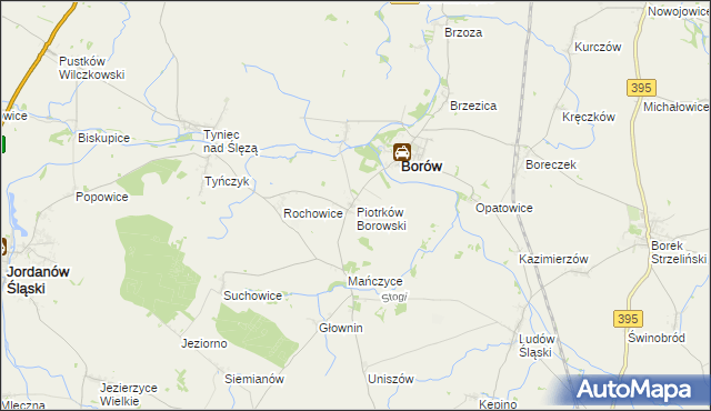 mapa Piotrków Borowski, Piotrków Borowski na mapie Targeo