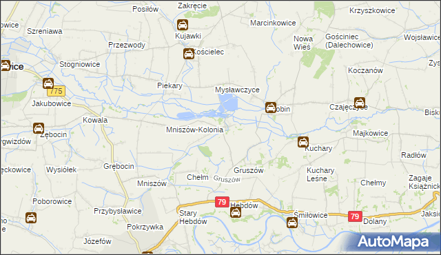 mapa Pławowice, Pławowice na mapie Targeo