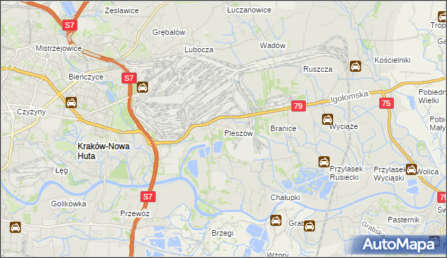 mapa Pleszów, Pleszów na mapie Targeo