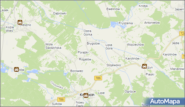 mapa Podlesko, Podlesko na mapie Targeo