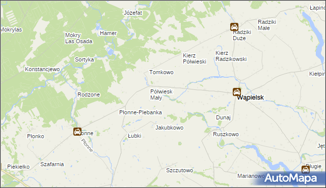 mapa Półwiesk Duży, Półwiesk Duży na mapie Targeo