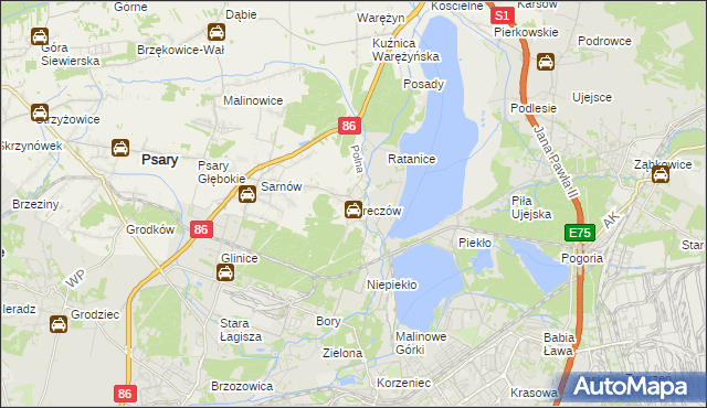 mapa Preczów, Preczów na mapie Targeo