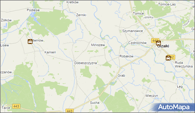 mapa Prusinów, Prusinów na mapie Targeo