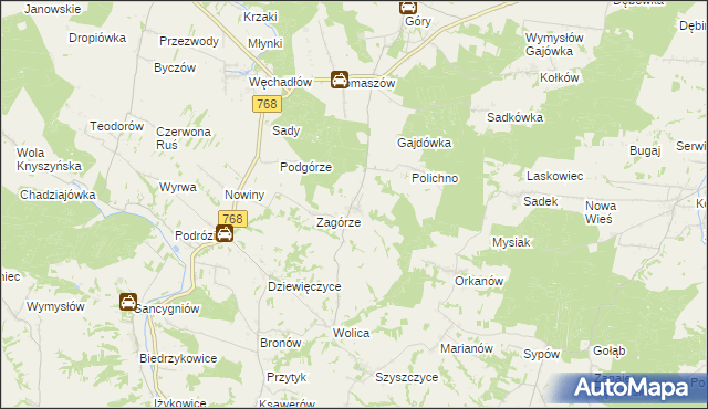 mapa Przecławka, Przecławka na mapie Targeo