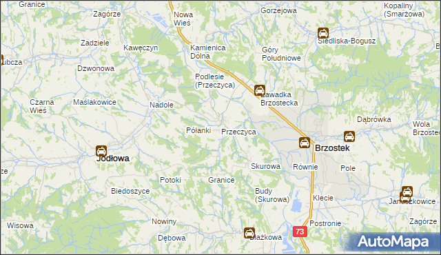 mapa Przeczyca, Przeczyca na mapie Targeo