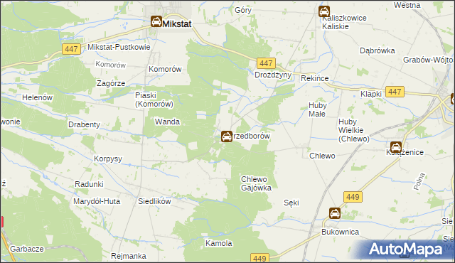 mapa Przedborów, Przedborów na mapie Targeo