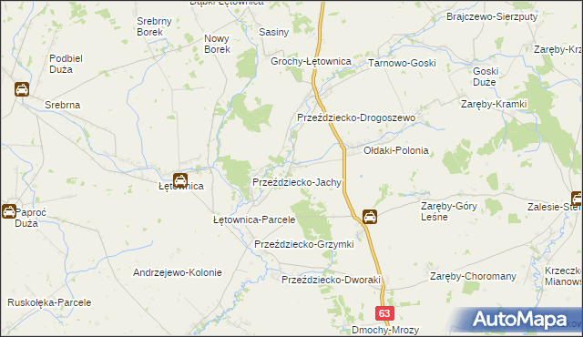 mapa Przeździecko-Lenarty, Przeździecko-Lenarty na mapie Targeo