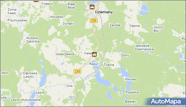 mapa Raduń-Osiedle, Raduń-Osiedle na mapie Targeo