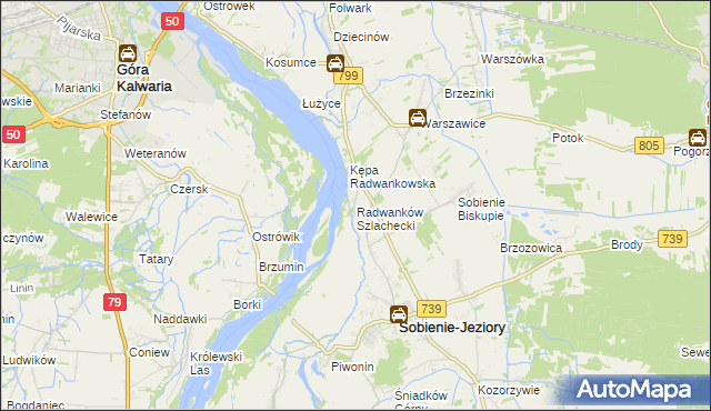 mapa Radwanków Szlachecki, Radwanków Szlachecki na mapie Targeo