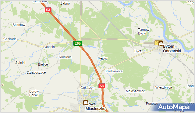 mapa Rejów, Rejów na mapie Targeo